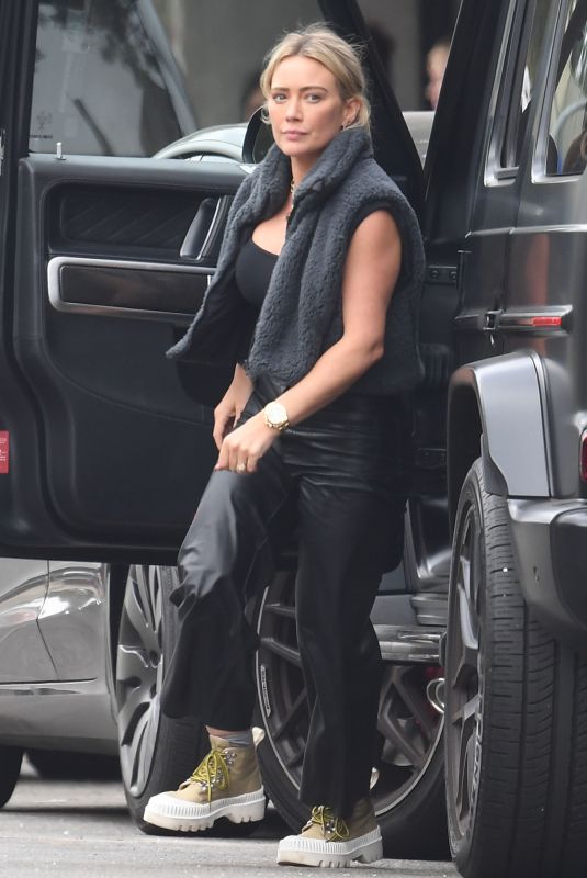 HILARY DUFF Out and About in Studio City 10/22/2022