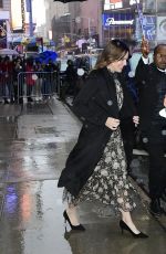 HILARY SWANK Leaves GMA Studio in New York 10/04/2022