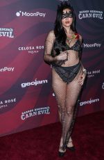 HOLLY SCARFONE at Darren Dzienciol’s Carn*evil Halloween Party in Los Angeles 10/29/2022
