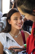IRINA SHAY on the Backstage of Vivienne Westwood S23 Show at Paris Fashion Week 10/01/2022