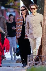 IRINA SHAYK and Bradley Cooper Out with Their Daughter in New York 10/27/2022