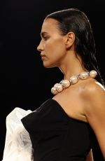 IRINA SHAYK Walks Runway at Vivienne Westwood Show at Paris Fashion Week 10/01/2022
