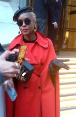 JANELLE MONAE Leaves Her Hotel in London 10/13/2022
