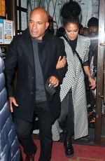 JANET JACKSON Leaves Reign Nightclub in London 10/11/2022