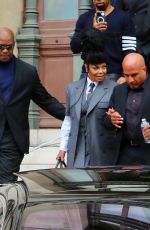 JANET JACKSON Leaves Thom Browne Fashion Show in Paris 10/03/2022