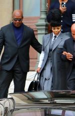 JANET JACKSON Leaves Thom Browne Fashion Show in Paris 10/03/2022
