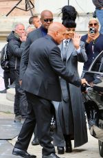 JANET JACKSON Leaves Thom Browne Fashion Show in Paris 10/03/2022
