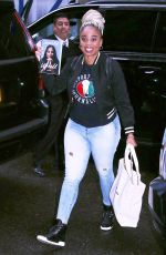 JEMELE HILL Arrives at SiriusXM Studios in New York 10/24/2022