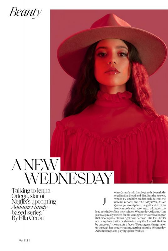 JENNA ORTEGA for Elle Magazine, October 2022