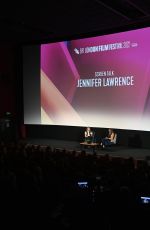JENNIFER LAWRENCE at Screen Talk at 66th BFI London Film Festival 10/08/2022