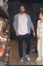 JENNIFER LOPEZ and Ben Affleck Shopping at Boot Star, A Classic American Western Boots Store in West Hollywood 10/22/2022