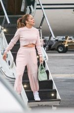 JENNIFER LOPEZ Arrives in Los Angeles on a Private Jet 10/09/2022