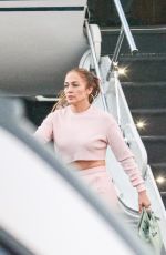 JENNIFER LOPEZ Arrives in Los Angeles on a Private Jet 10/09/2022