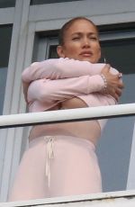 JENNIFER LOPEZ at a Balcony in Los Angeles 10/09/2022
