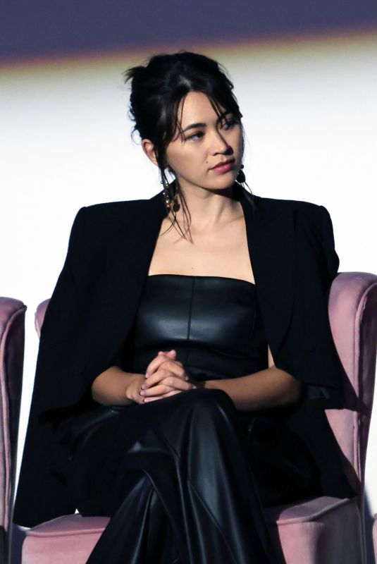 JESSICA HENWICK at Gglass Onion: A Knives Out Mystery Special Screening and Q&A in London 10/17/2022
