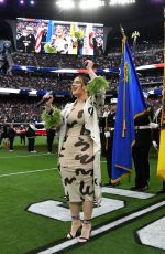 JOJO LEVESQUE Sings National Anthem at Allegiant Stadium 10/23/2022