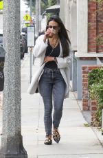 JORDANA BREWSTER Out for Morning Starbucks Coffee in Brentwood 10/21/2022
