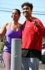 JORDIN SPARKS and Brandon Armstrong Leaves Dance Studio in Los Angeles 10/21/2022