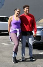 JORDIN SPARKS and Brandon Armstrong Leaves Dance Studio in Los Angeles 10/21/2022