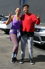 JORDIN SPARKS and Brandon Armstrong Leaves Dance Studio in Los Angeles 10/21/2022