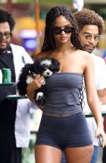 JULIANA NALU Out Shopping with Friends at The Grove in Los Angeles 10/14/2022