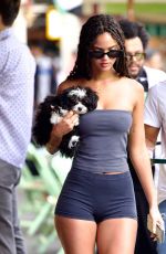 JULIANA NALU Out Shopping with Friends at The Grove in Los Angeles 10/14/2022