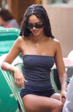 JULIANA NALU Out Shopping with Friends at The Grove in Los Angeles 10/14/2022