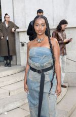 JUSTINE SKYE at Acne Studio Show at Paris Fashion Week 09/28/2022