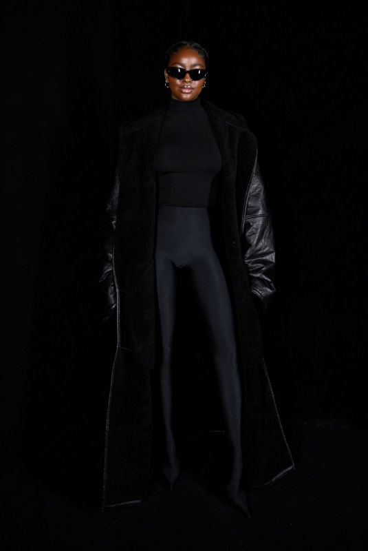JUSTINE SKYE at Balenciaga SS23 Show at Paris Fashion Week 10/02/2022