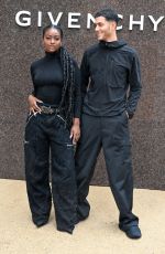 JUSTINE SKYE at Givenchy Show at Paris Fashion Week 10/02/2022