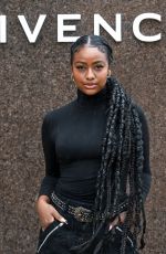 JUSTINE SKYE at Givenchy Show at Paris Fashion Week 10/02/2022