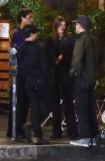 KAIA GERBER Leaves All Time Restaurant with Friends in Los Feliz 10/24/2022