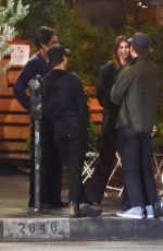 KAIA GERBER Leaves All Time Restaurant with Friends in Los Feliz 10/24/2022