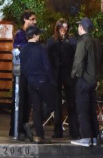KAIA GERBER Leaves All Time Restaurant with Friends in Los Feliz 10/24/2022