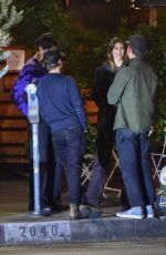 KAIA GERBER Leaves All Time Restaurant with Friends in Los Feliz 10/24/2022