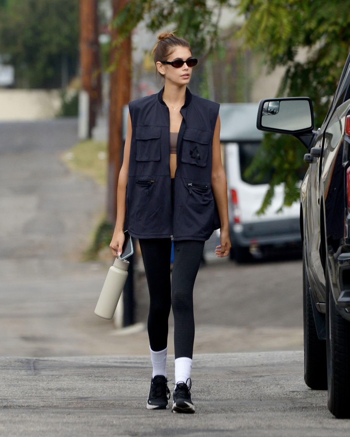 KAIA GERBER Leaves Intense Workout at a Gym in Los Angeles 09/30/2022 ...