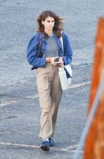 KAIA GERBER Leaves Mrs. American Pie Set in Los Angeles 10/03/2022