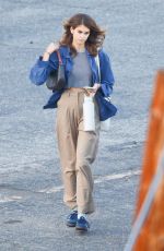 KAIA GERBER Leaves Mrs. American Pie Set in Los Angeles 10/03/2022