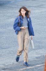 KAIA GERBER Leaves Mrs. American Pie Set in Los Angeles 10/03/2022