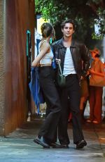 KAIA GERBER Night Out with Friends at La Poubelle in Hollywood 09/29/2022