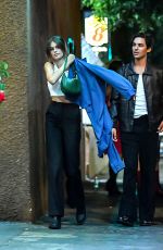 KAIA GERBER Night Out with Friends at La Poubelle in Hollywood 09/29/2022