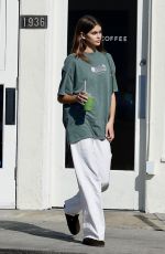 KAIA GERBER Out for Coffee in Los Angeles 10/12/2022