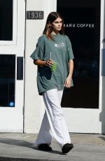 KAIA GERBER Out for Coffee in Los Angeles 10/12/2022