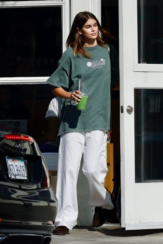 KAIA GERBER Out for Coffee in Los Angeles 10/12/2022