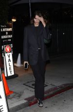 KAIA GERBER Out for Dinner at Giorgio Baldi in Santa Monica 10/16/2022