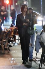 KAIA GERBER Out for Dinner with Friends in Los Angeles 10/09/2022