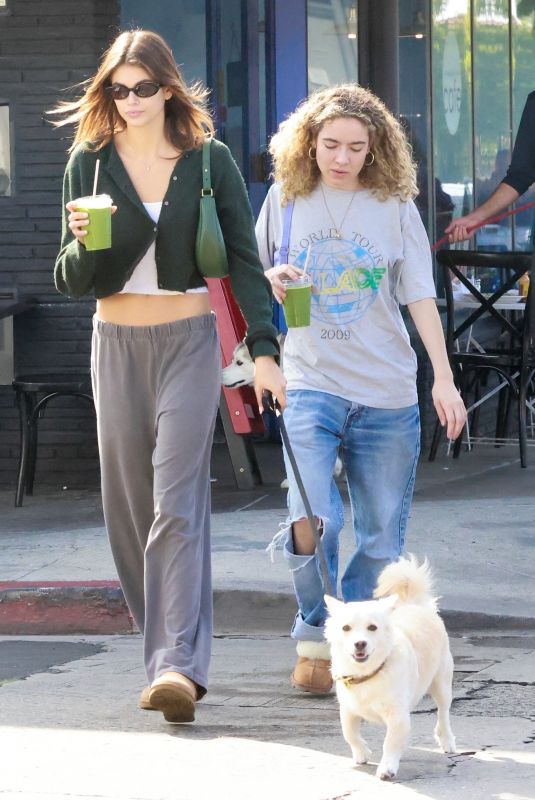 KAIA GERBER Out for Lunch with Friends in Los Feliz 10/09/2022