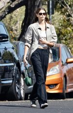 KAIA GERBER Out for Smoothie at Maru Coffee in Los Angeles 10/05/2022