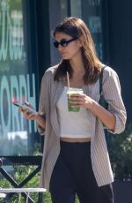 KAIA GERBER Out for Smoothie at Maru Coffee in Los Angeles 10/05/2022