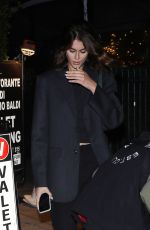 KAIA GERBER Out to Dinner at Giorgio Baldi in Santa Monica 10/16/2022